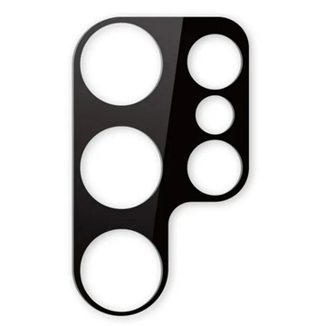 Скло для Samsung Galaxy S24 Ultra лінза камери 3D загартоване повний захист всієї лінзи чорне скло