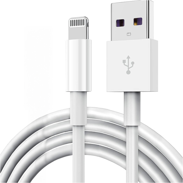 Кабель 1m Lightning для USB-A USB для Apple iPhone, iPad, iPod BOX Білий
