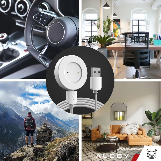 Dokovací stanice Alogy Watch Charger pro Huawei Watch GT / GT2 White