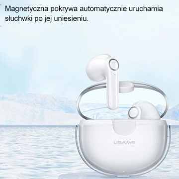 Bluetooth 5.1 sluchátka USAMS TWS řady BU bezdrátová růžová/růžová BHUBU04