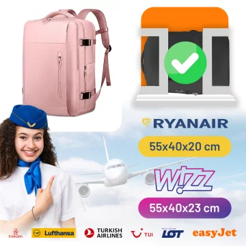 Водонепроникний рюкзак Bange для ноутбука 15.6", city traveler, 45х30х16 см, для роботи, літака, чоловічий, жіночий, з USB портом Чорний