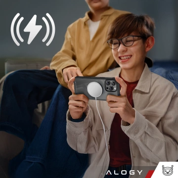 Захисний чохол для телефону Apple iPhone 16 Pro Max Alogy Shield360 MagCase™️ для MagSafe із захистом дисплея та камери, чорний