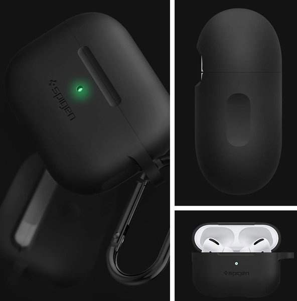 Spigen Fit Hülle für Apple Airpods Pro Schwarz