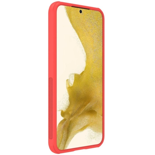 Pouzdro Nillkin Super Frosted Shield Pro pro Samsung Galaxy S23 pancéřový kryt stojánek na telefon červený