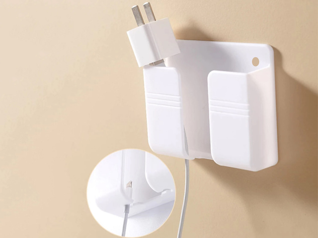 Alogy phone wall mount phone stand charging hook White