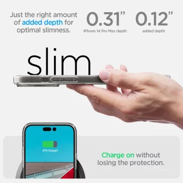 Etui für Spigen Ultra Hybrid Mag für Magsafe für Apple iPhone 14 Pro Max Carbon Fiber