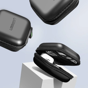 UGREEN Case Etui für Kopfhörer 8 cm x 8 cm schwarz (40816)