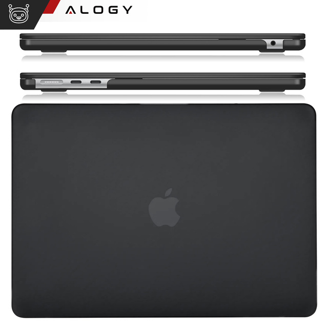 Pouzdro pro Macbook Air 15 M2 2023 A2941 Pouzdro Kryt Housing Matte Alogy Hard Cover Black