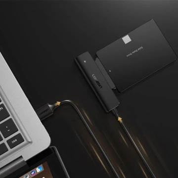 UGREEN Adapter HDD SSD 2.5'' SATA III 3.0 - USB 3.2 Gen 1 (SuperSpeed ​​​​USB 5 Gbps) чорний (70609 CM321)