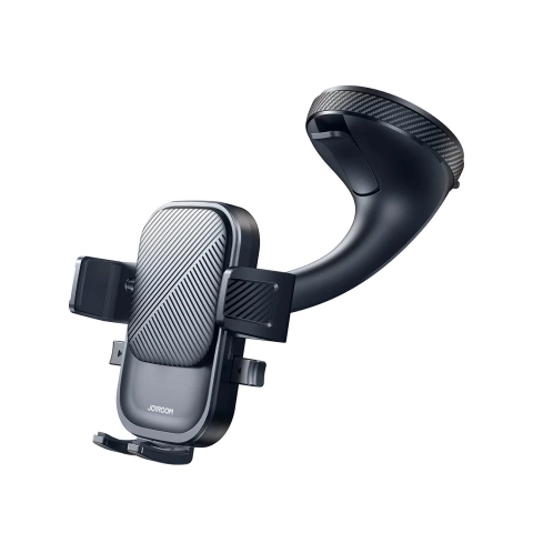 Joyroom car phone holder clamp for windshield - black