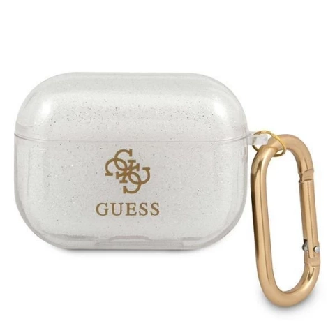 Обкладинка Guess GUAPUCG4GT AirPods Pro Transparent Glitter Collection