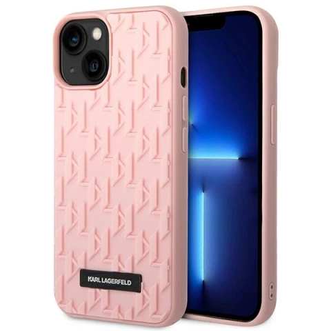 Etui Karl Lagerfeld KLHCP14MRUPKLPP pro iPhone 14 Plus 6,7" pevný 3D monogram