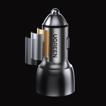 Ugreen Car Charger USB / USB Type C Quick Charge 3.0 Power Delivery 36 W 3 A gray (CD213 60980)