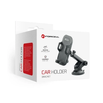 Forcell F-GRIP Carbon Bracket Car Holder Adjustable for Windshield