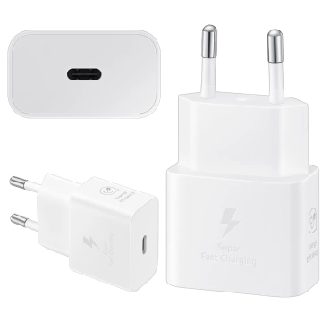 Original Samsung EP-T2510NWE Charger Fast Charging PowerDelivery PD 25W White