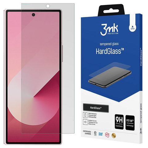Starkes gehärtetes Glas für Telefon 3mk HardGlass für Samsung Galaxy Z Fold 6 Front-Telefonschutz