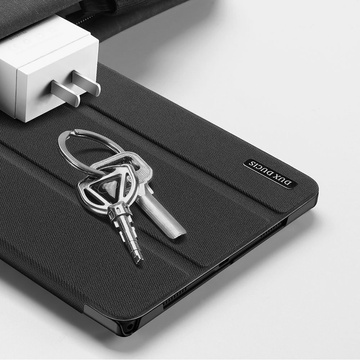 Flipové pouzdro Dux Ducis Domo pro Samsung Galaxy Tab A8 10,5 X200 / X205 černé foliové stylusové pero