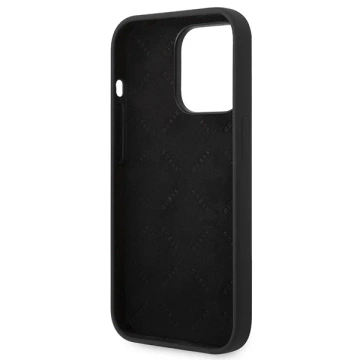 Etui Guess GUHCP14XSLTGK iPhone 14 Pro Max 6,7" czarny/black hardcase Silicone Triangle