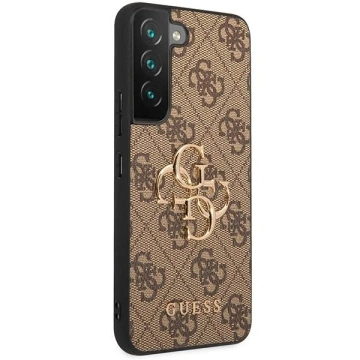 Etui Guess GUHCS23S4GMGBR для Samsung Galaxy S23 S911 бронзовий/коричневий твердий корпус 4G з великим металевим логотипом