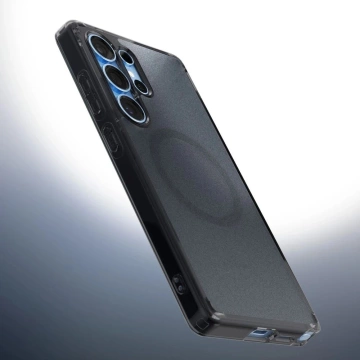 Чохол Spigen Ultra Hybrid Mag з MagSafe для Samsung Galaxy S25 Edge – чорний напівпрозорий