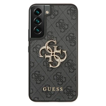 Pevné pouzdro Etui Guess GUHCS22S4GMGGR S901 do Galaxy S22 4G velké kovové logo