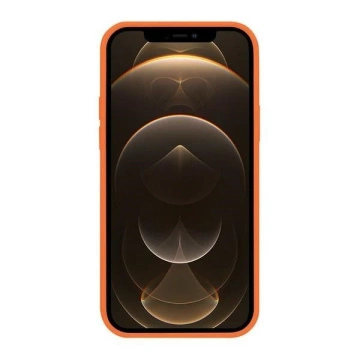 Silikonový obal Mercury MagSafe pro iPhone 12 mini 5,4" oranžový/oranžový