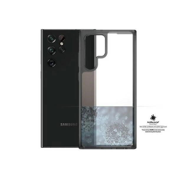 Kryt Etui pro Samsung Galaxy S22 Ultra PanzerGlass HardCase Antibakteriální čirý