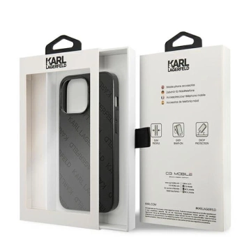 Etui Karl Lagerfeld KLHCP13XPTLK für iPhone 13 Pro Max 6,7" Hardcase Allover perforiert