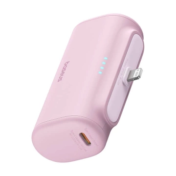 Baseus Compact IP Power Bank 5000mAh 20W Lightning USB-C ružová