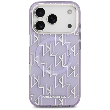 Etui Ochronne do iPhone 17 Pro Karl Lagerfeld IML KL Monogram MagSafe Fioletowy