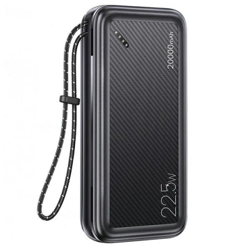 USAMS Powerbank PB60 20000mAh 22.5W 2xQC3.0 PD Fast Charge czarny/black 20KCD16801 (US-CD168)