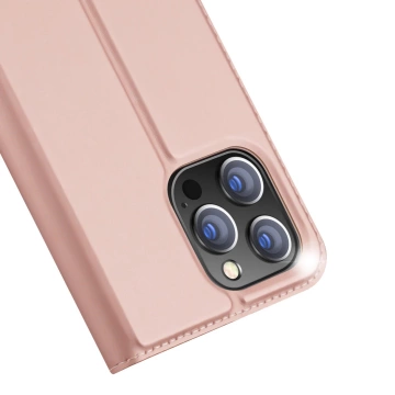 Dux Ducis Skin Pro puzdrový flipový kryt pre iPhone 14 Pro Max ružový