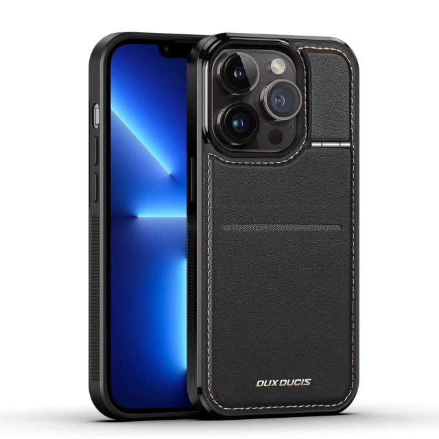 Dux Ducis Rafi Mag Wallet Case mit 3-in-1-Ständer für iPhone 13 Pro mit MagSafe und RFID-Blockierung - Schwarz