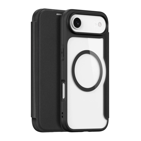 Etui do iPhone 17 Air Dux Ducis Skin X Pro Portfel MagSafe Czarne