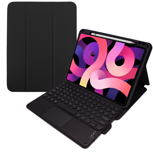 Alogy case Bluetooth keyboard Touchpad 4in1 Magnetic Pencil for Apple iPad Air 4 2020/5 2022 Black