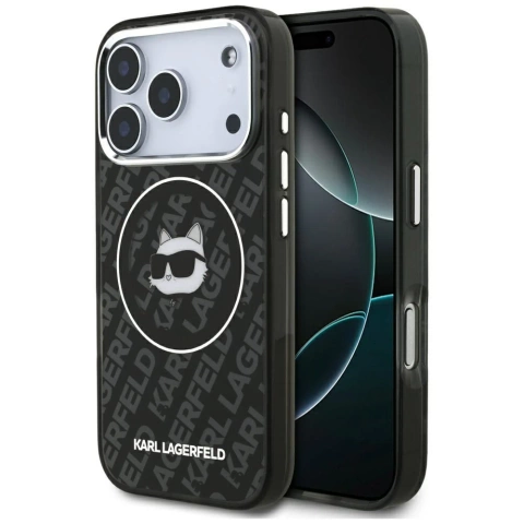 Etui Ochronne do iPhone 17 Pro Max Karl Lagerfeld IML Choupette MagSafe Czarny