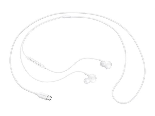 Słuchawki douszne Samsung AKG by harman EO-IC100BWE USB-C Type C Białe