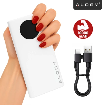 PowerBank Alogy TurboCharge 120W PD PowerDelivery rychlé nabíjení 10000mAh 2x USB-A 1x USB-C Bílá