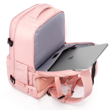 Bange wasserdichter Rucksack für 15,6-Zoll-Laptop, Stadtreisender, 45 x 30 x 16 cm, für Arbeit, Flugzeug, Herren, Damen, mit USB-Anschluss Schwarz