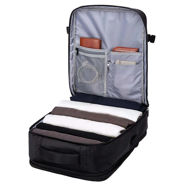 Водонепроникний рюкзак Bange для ноутбука 15.6", city traveler, 45х30х16 см, для роботи, літака, чоловічий, жіночий, з USB портом Чорний