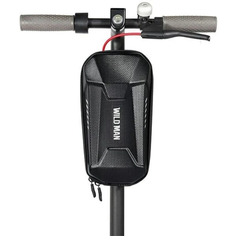 WILDMAN ES8X Plus 3L puzdro na kolobežku, taška na riadidlá, čierna, PC