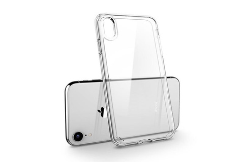 Etui Spigen Ultra Hybrid Apple iPhone Xr Crystal Clear +Szkło Alogy