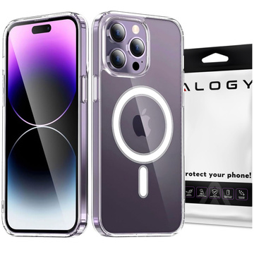Case for iPhone 15 Pro MagSafe Hybrid Case Cover Shock Clear Alogy Transparent Glass