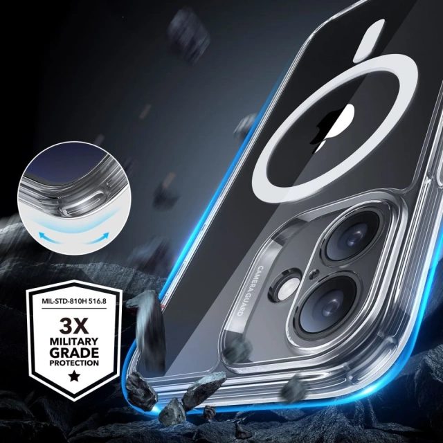 Etui ESR Classic Pro Set MagSafe iPhone 16 Clear Przezroczyste