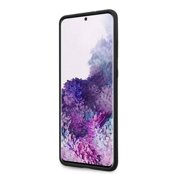 Pevné puzdro Ferrari pre Samsung Galaxy S20 Plus čierno/čierny silikón