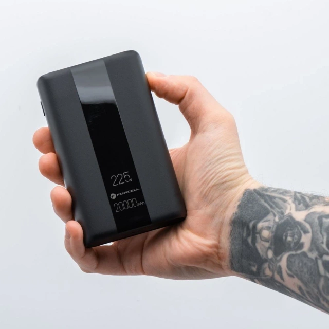 Зовнішній акумулятор Forcell F-Energy P20K2 20000mAh PD 22,5W QC3.0 чорний