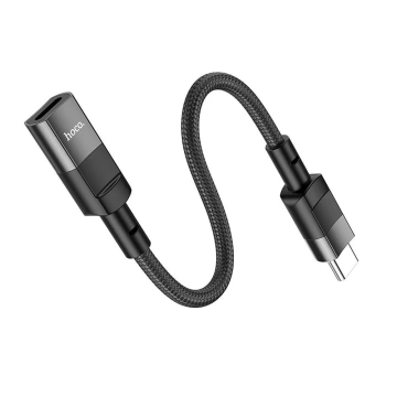 Adaptér HOCO OTG z Type-C (samec) na Lightning (samica) 3A U107 0,1M čierny