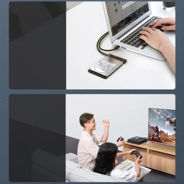 "UGREEN Adapter HDD SSD 2.5" SATA III 3.0 - USB 3.2 Gen 1 (SuperSpeed ​​​​USB 5 Gbps) černý (70609 CM321)"