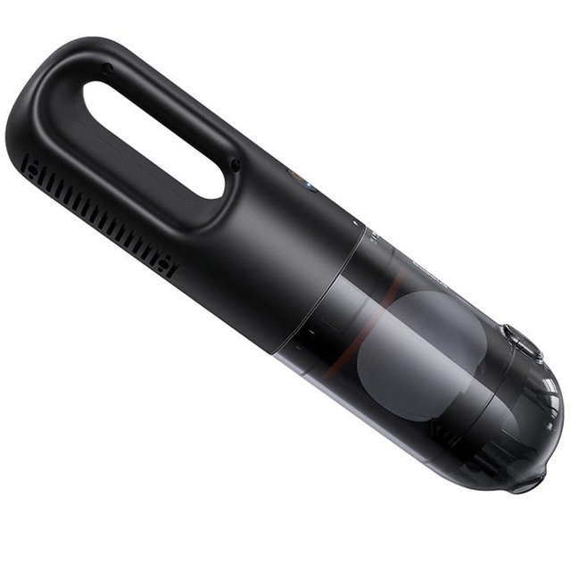 Odkurzacz samochodowy bezprzewodowy mocny 85W Baseus AP01 15 worków 5000Pa USB-C - czarny