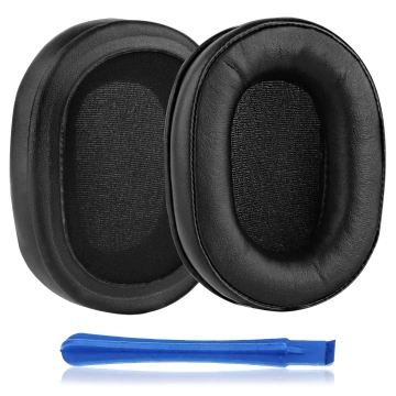Nauszniki 2x wymienne pady gąbki do słuchawek do AUDIO-TECHNICA ATH-MSR7 ATH-M50x Czarne + urządzenie do demontażu